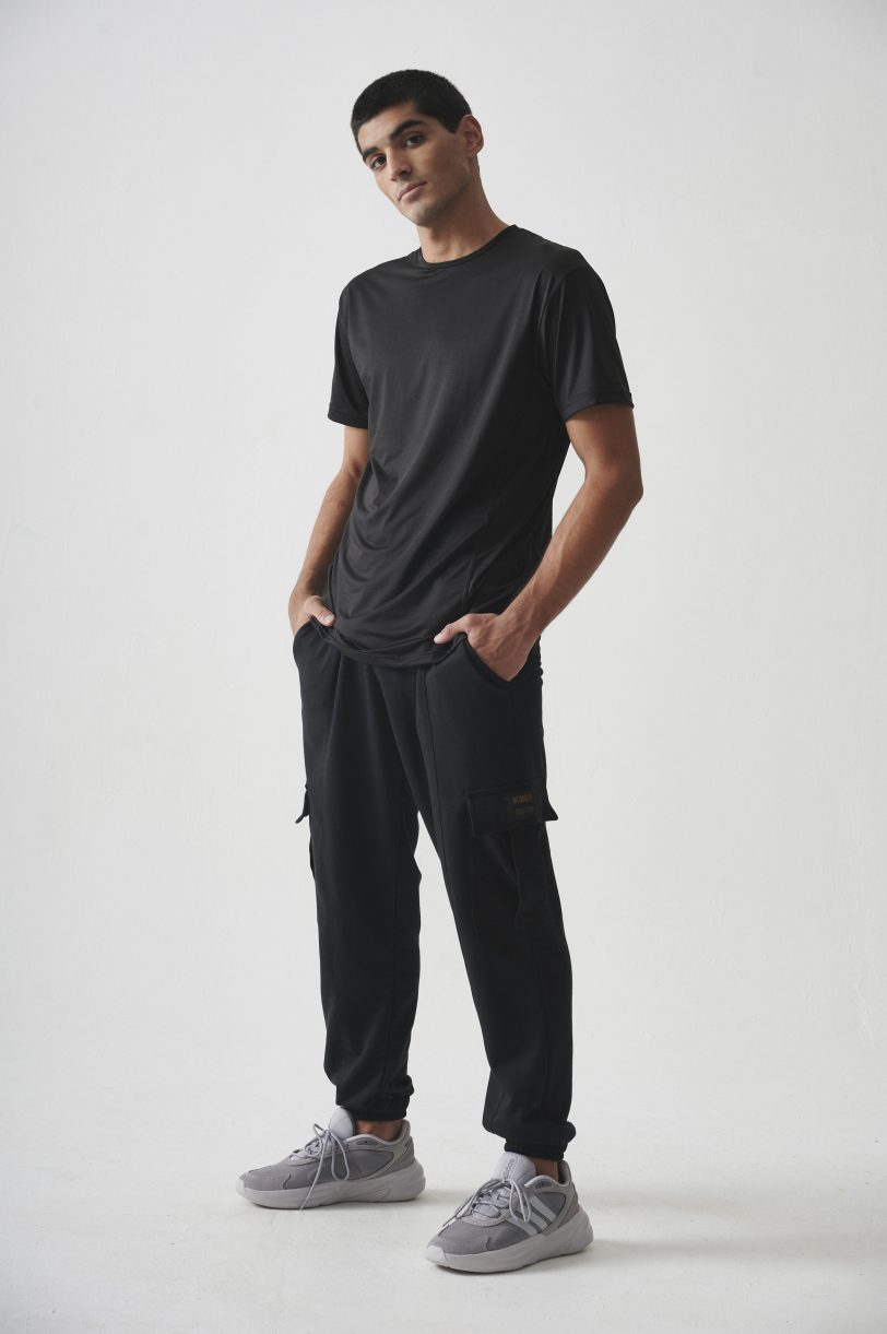 PANTALON CARGO UNISEX BLACK - Imagen 2