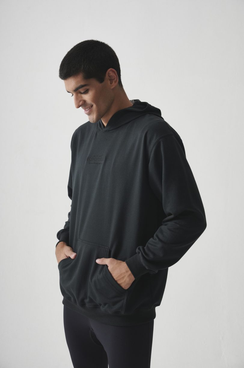 BUZO BASIC OCHO BLACK - Imagen 2